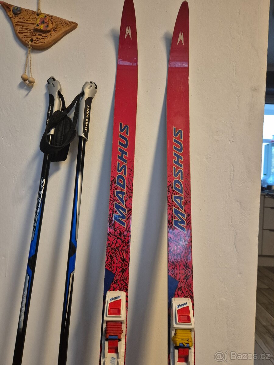 Detsky bezkarsky set (boty vel 38, bezky 140 cm, hulky 120 c - 2