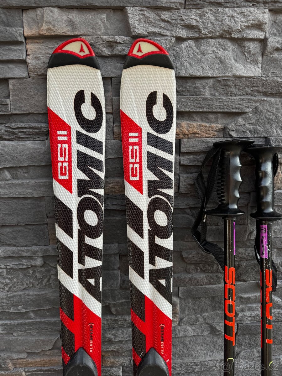 Sjezdové lyže Atomic GS II 135 cm + hole Scott 115 cm - 2