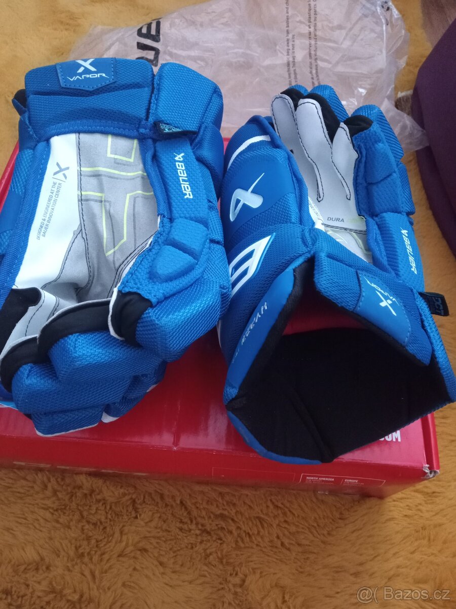 modré Hokejové rukavice Bauer Vapor Hyperlite sr .14 - 2