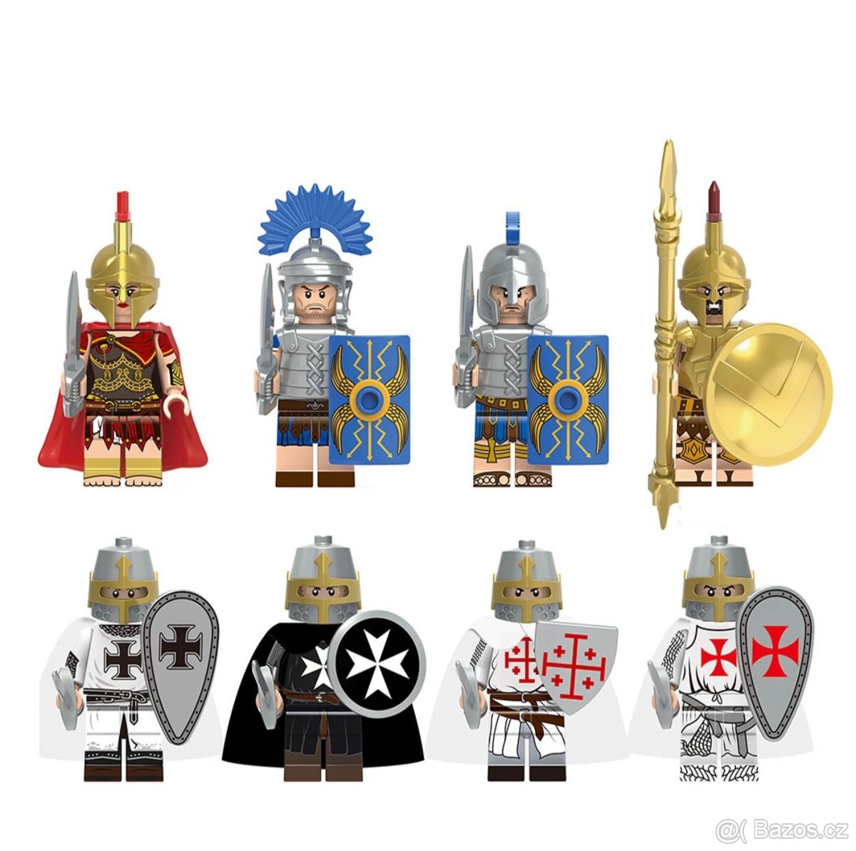 Figúrky Rytieri 2 (8ks) typ lego, nové, nehrané - 2