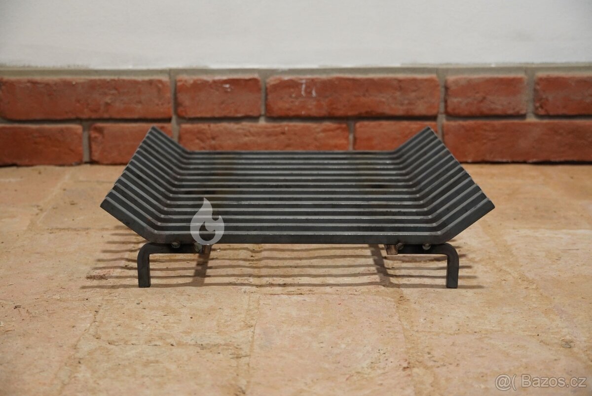 Prodám Nový rošt do krbu Braver G3 50x42 cm, ocelový do tope - 2