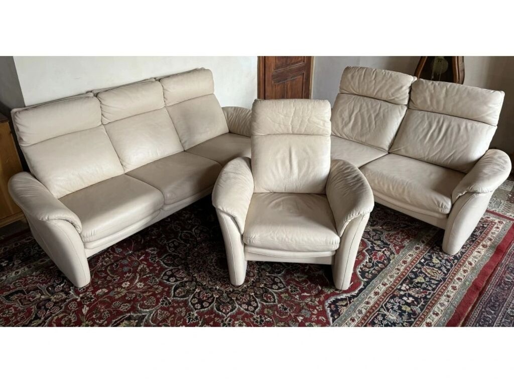 Luxusní kožená sedací souprava 3+2+1, 2883 - 2