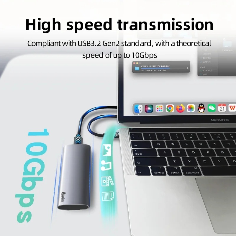 Externí box SSD NVMe M2 10 Gbps USB Typ C 3.1 - 2