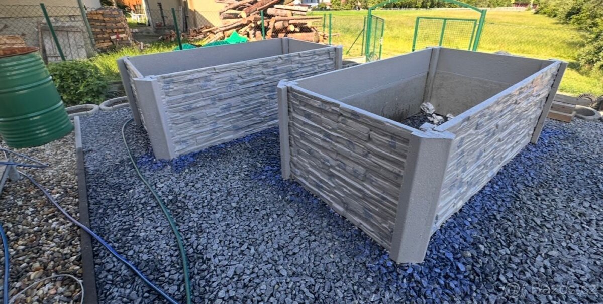 Vyvýšený záhon betonový - 2