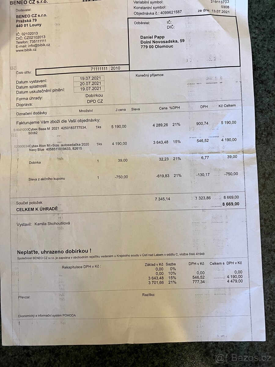 Dětská autosedačka Cybex - 2