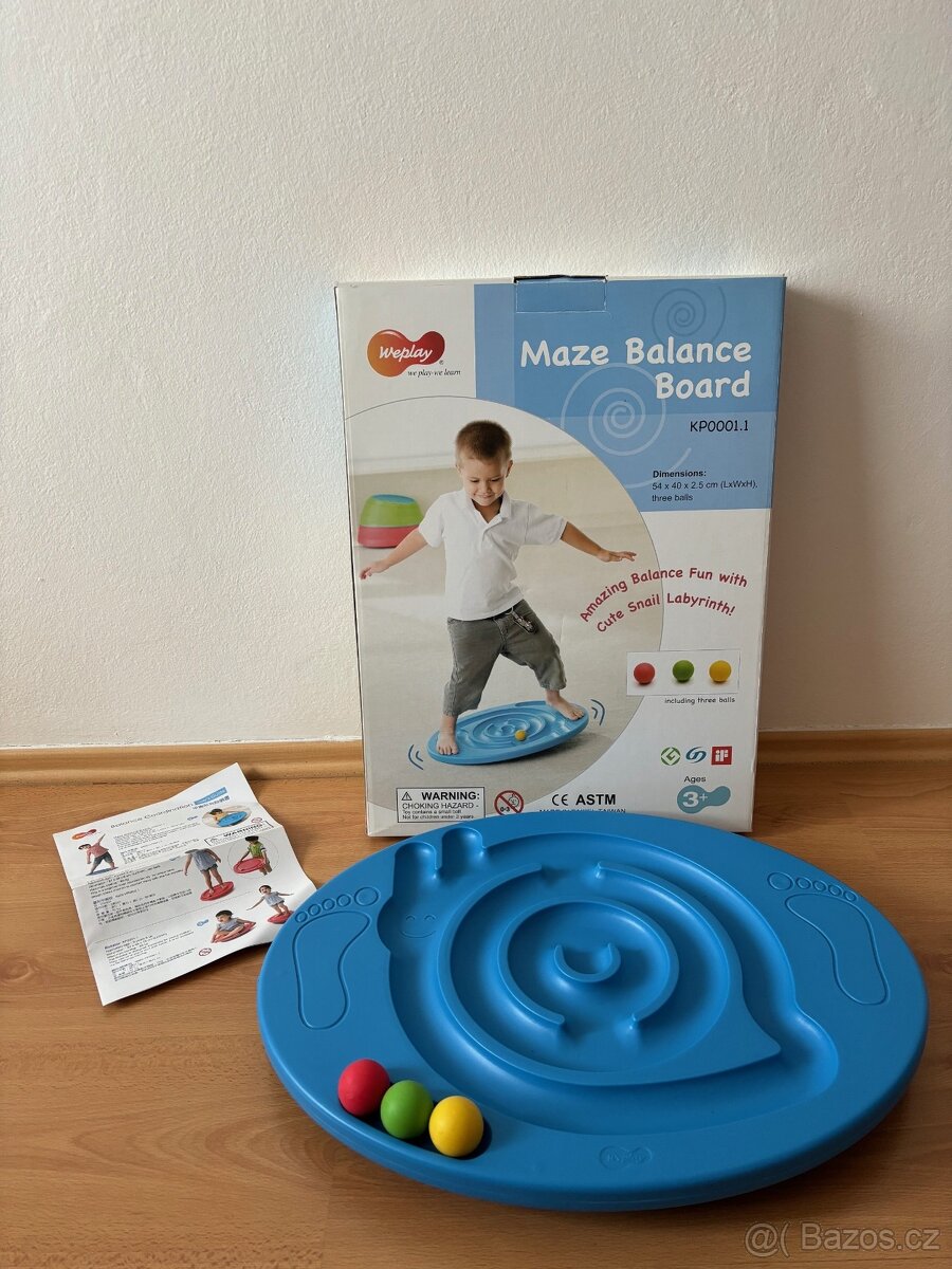 Balanční deska s labyrintem ve tvaru šneka - 2