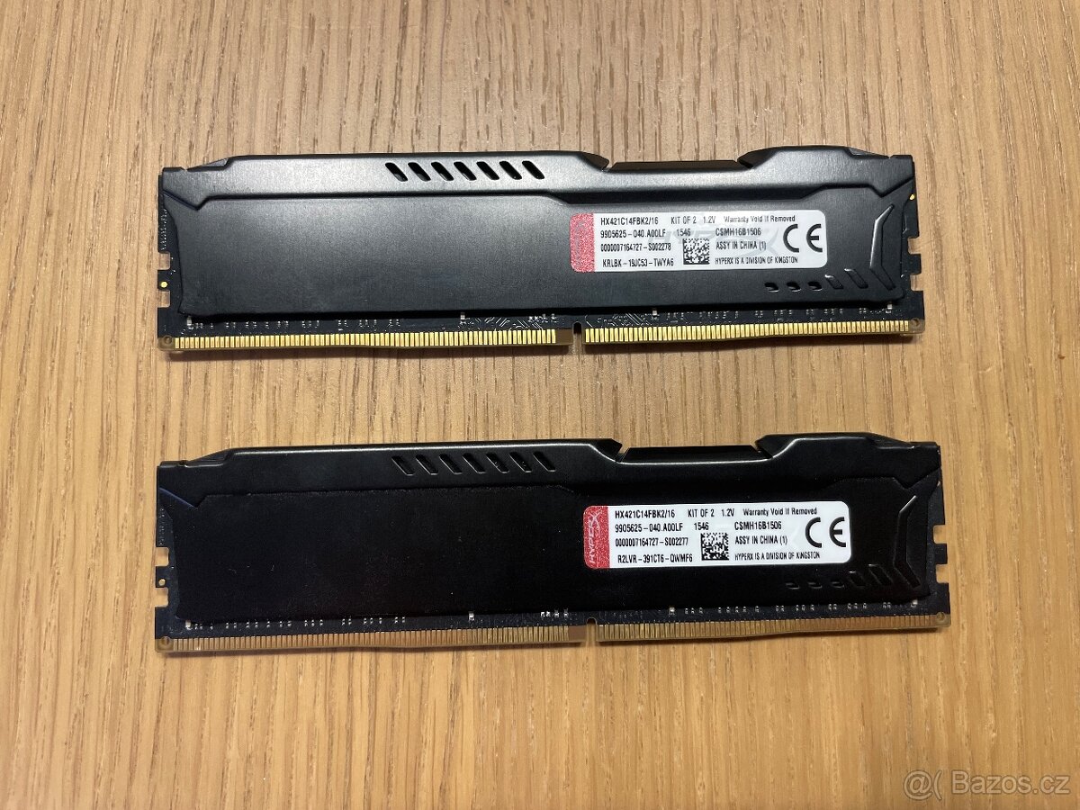 Kingston HyperX Fury Black - 16GB DDR4 2133 MHz (2x8 GB) - 2