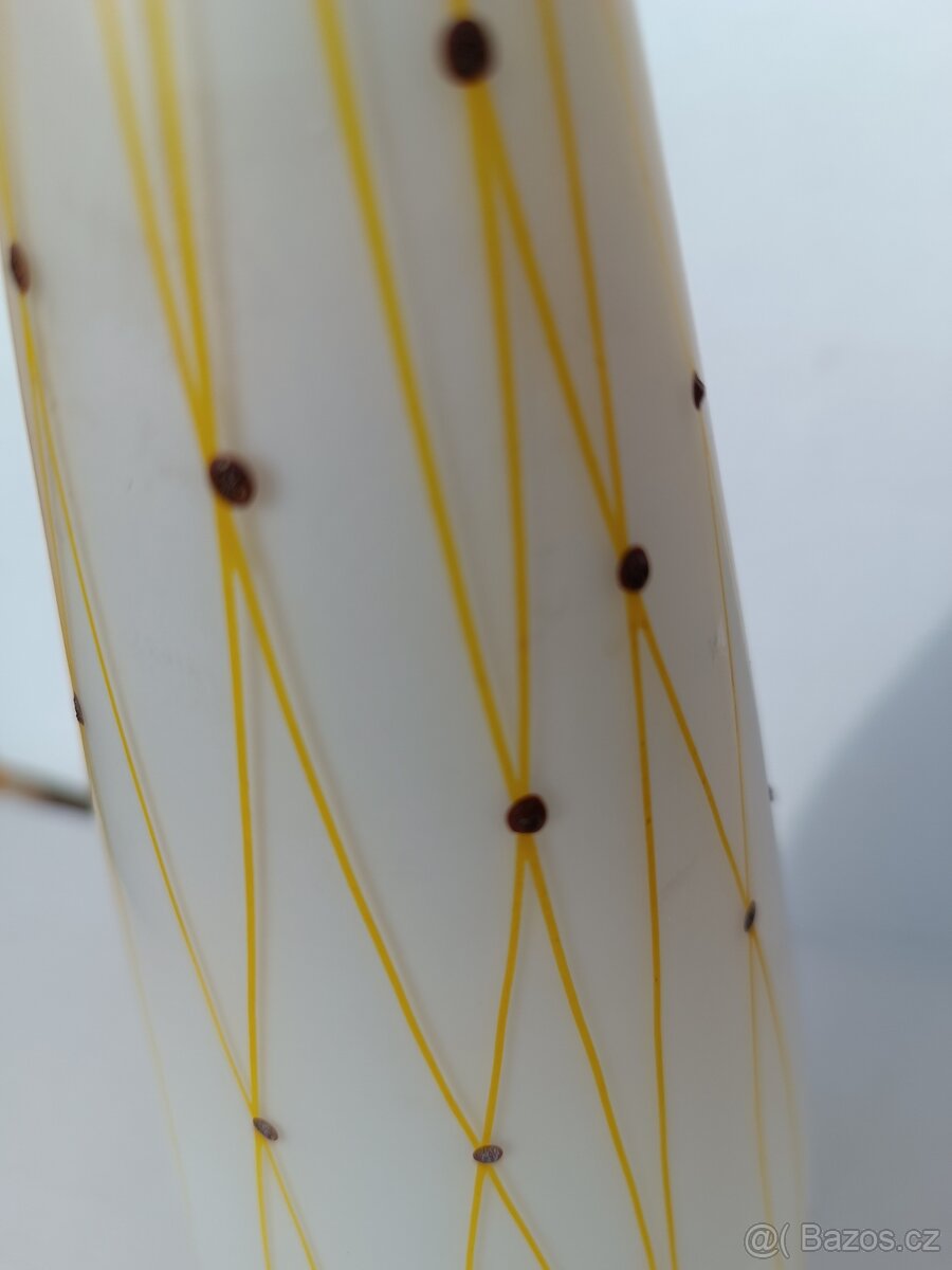 Staré stínidlo tvar doutník - dekor ART DECO - 2