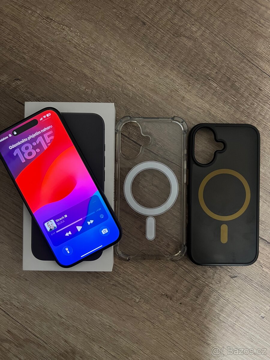 iPhone 16 (128 GB) – Černý, TOP STAV, V ZÁRUCE - 2