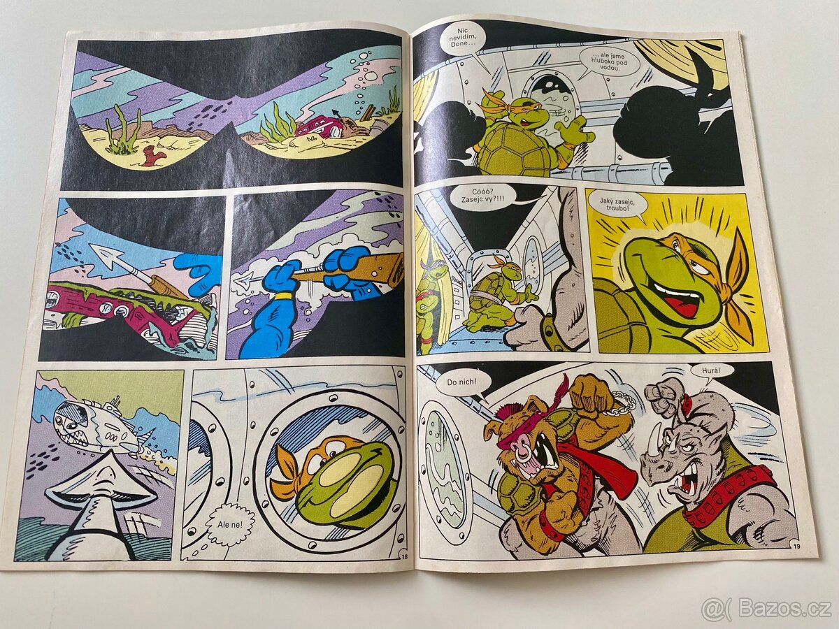 Starý komiks Želvy Ninja 8 - 1992 - 2