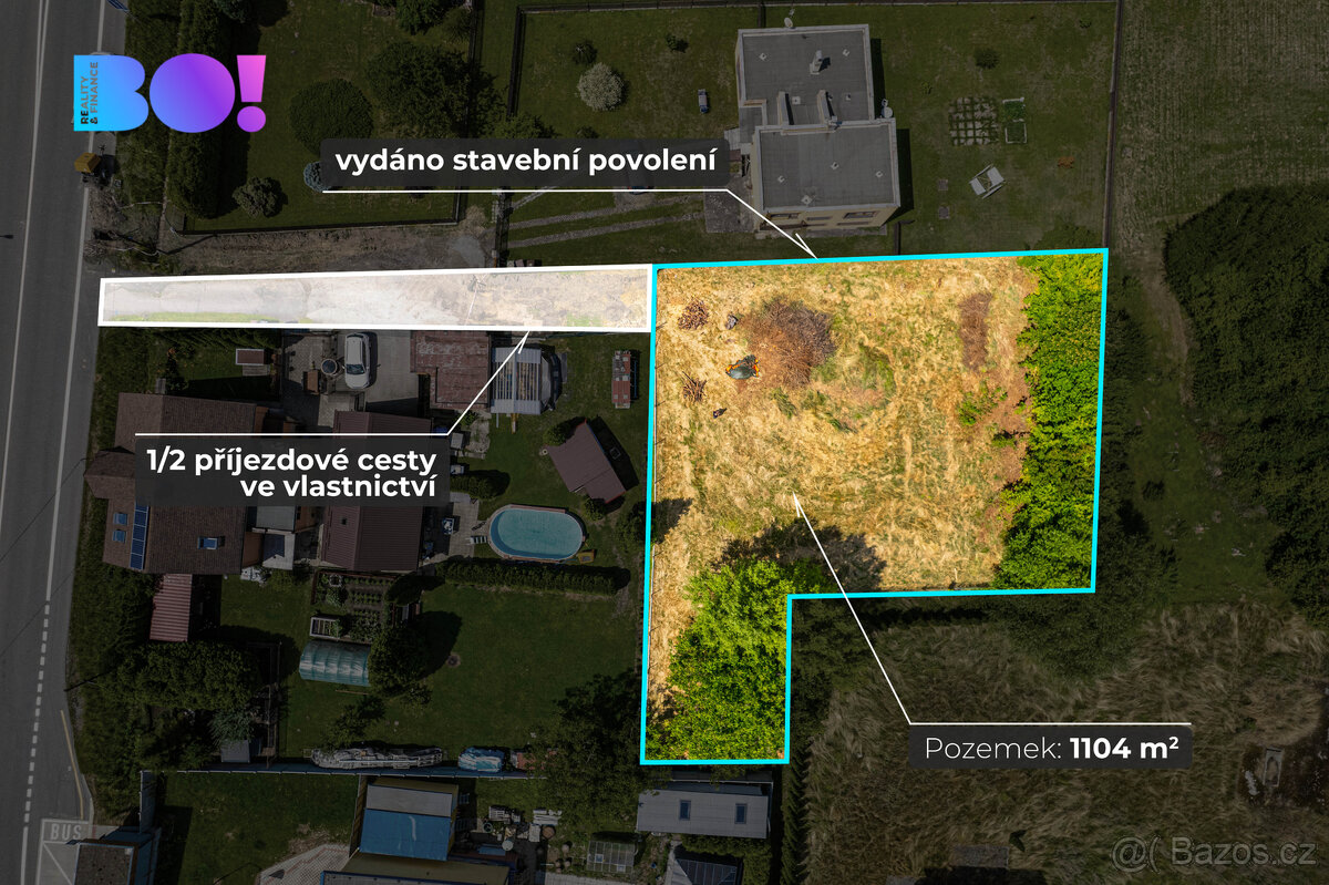 Prodej stavebního pozemku, 1104 m², Ostrava - Bartovice - 2