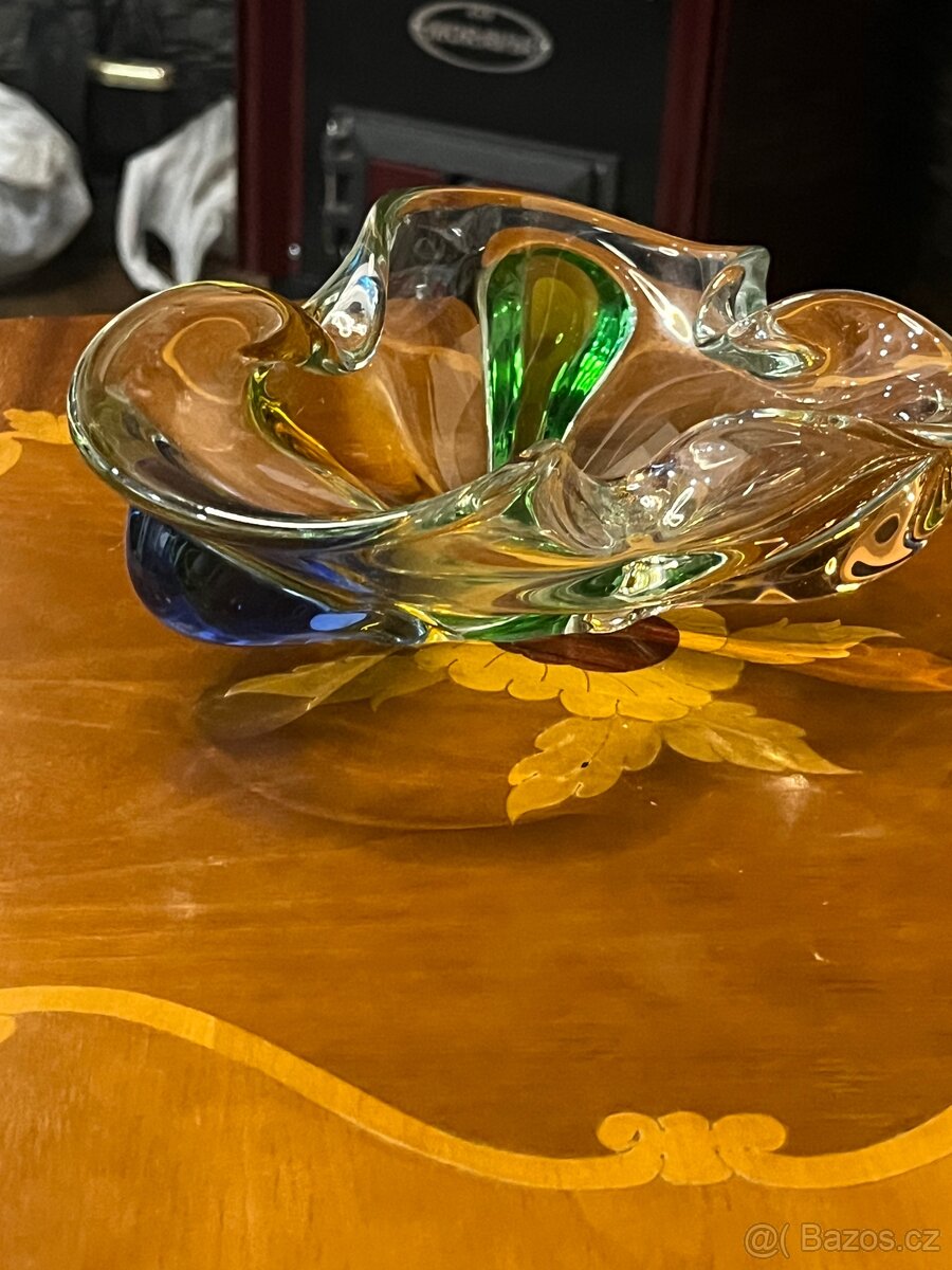 Obrovský popelník hutné sklo - 2