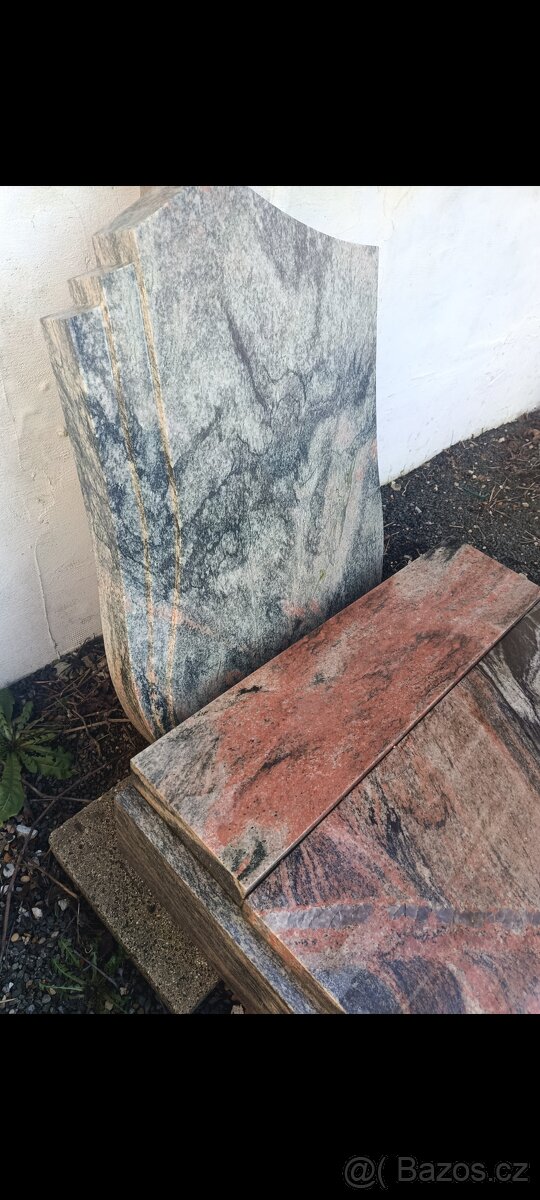 Prodám žulový urnový hrob barevný - 2