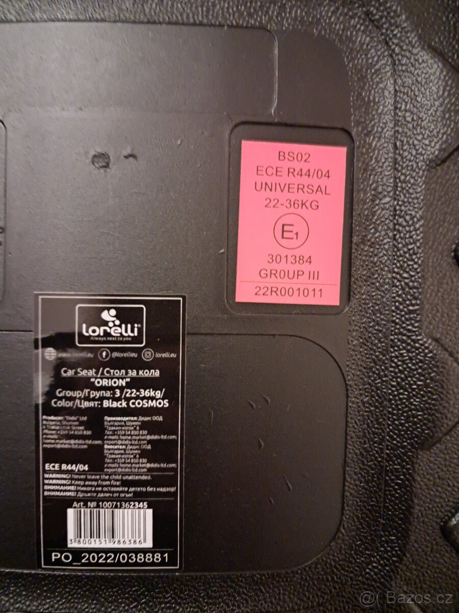 Podsedak do auta Orion - 2