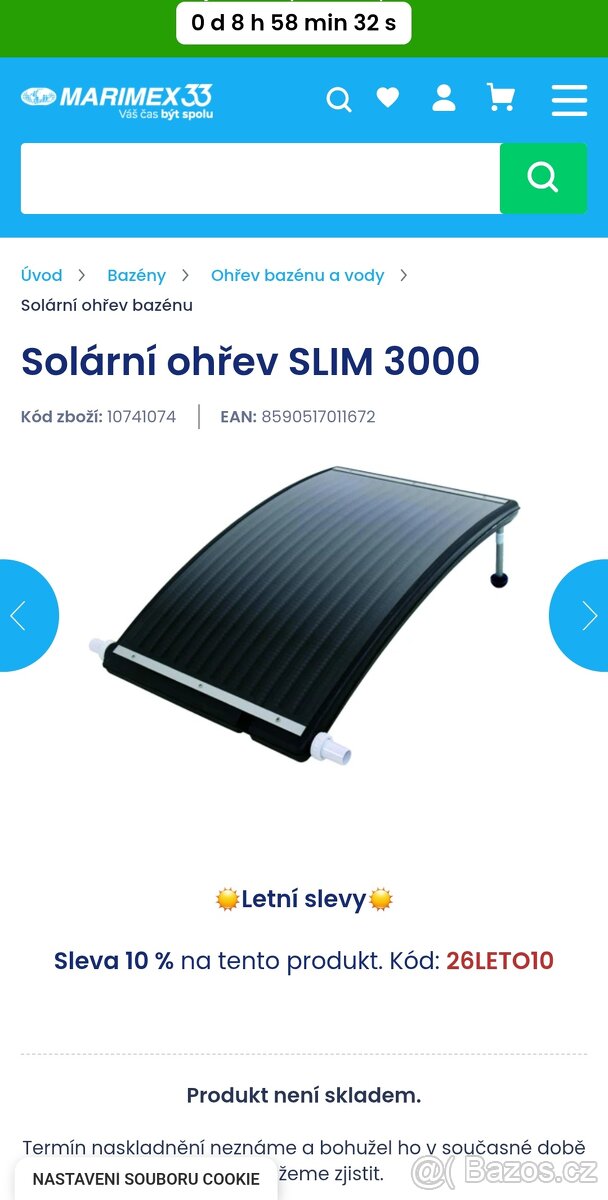 MARIMEX solarní ohřev SLIM 3000 - 2