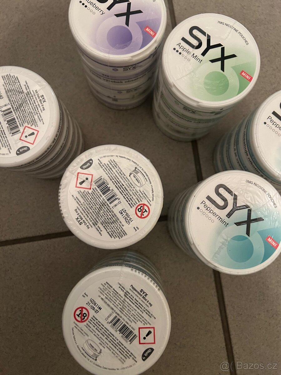 Tabák syx peppermint,icy cola,blueberry,apple mint - 2