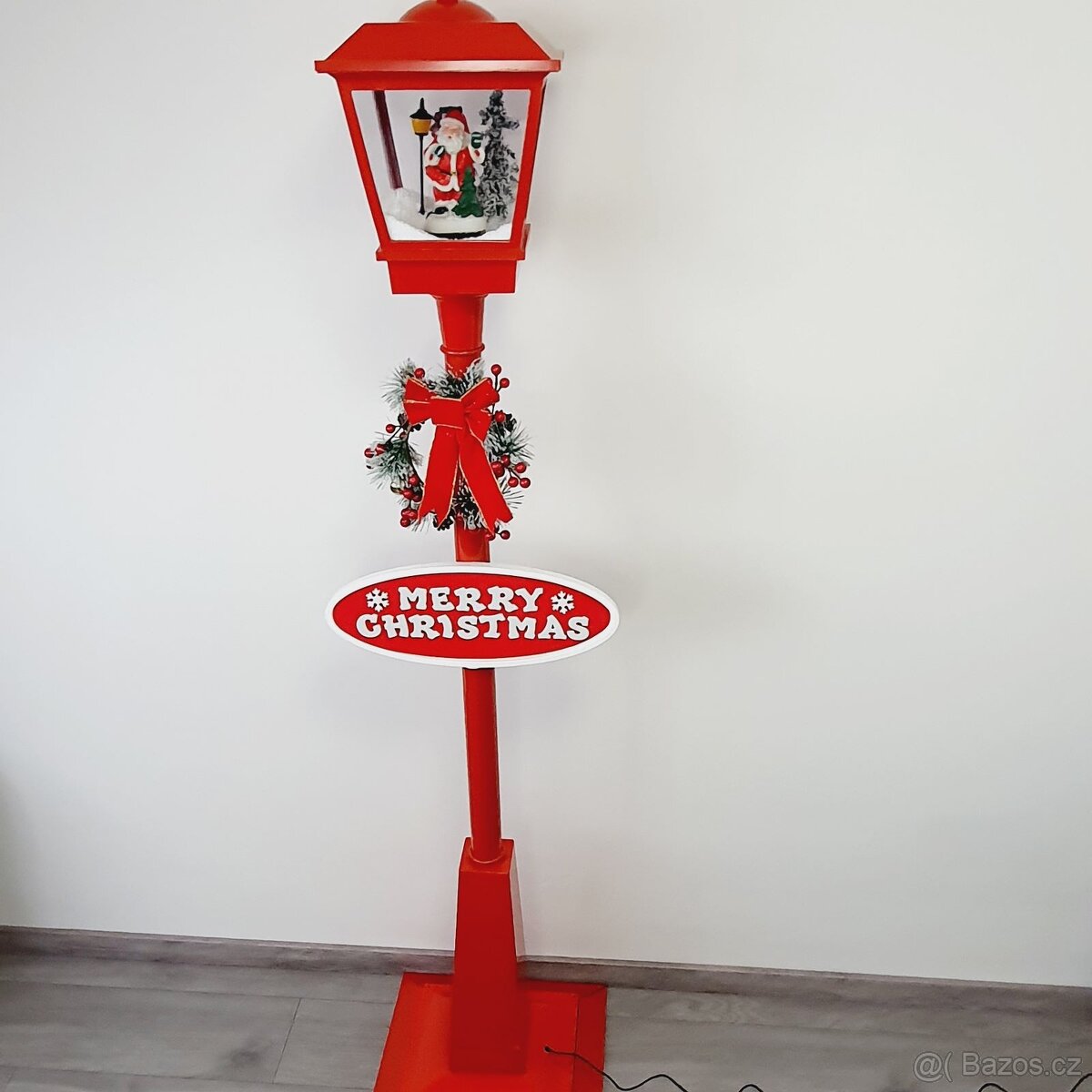 🎄 Vánoční svítící lampa se sněžením – 180 cm - 2