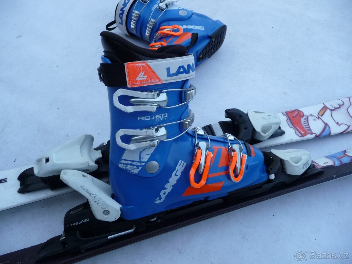 252. Detske lyže HEAD - 117 cm + boty LANGE 35 eu - SET - 2