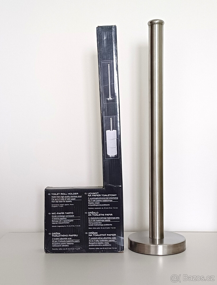 Stojan na toaletní papír nerezový - 2