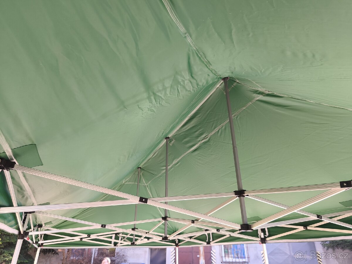 Nůžkový párty stan 6x3 m, hliníkový hexagon 42mm - 2