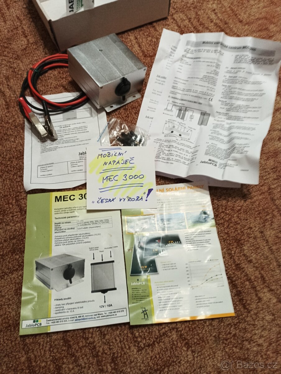Mobilní napájeci centrum,dobíjení PB akumulátorů z solárního - 2