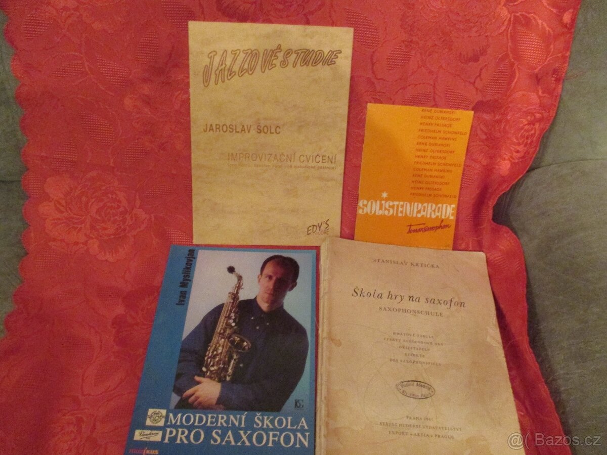 saxofon noty -pozůstalost - 2