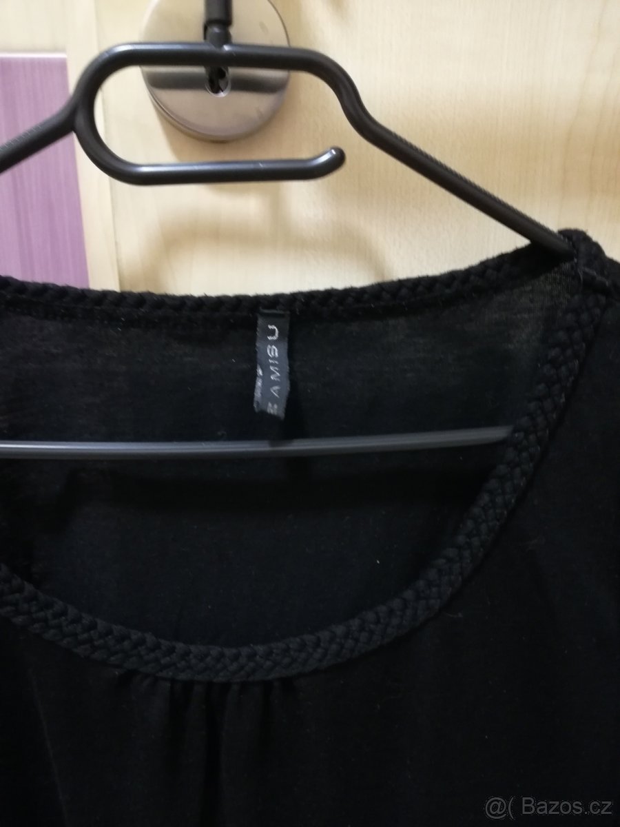 Černé triko s dlouhým rukávem - 2