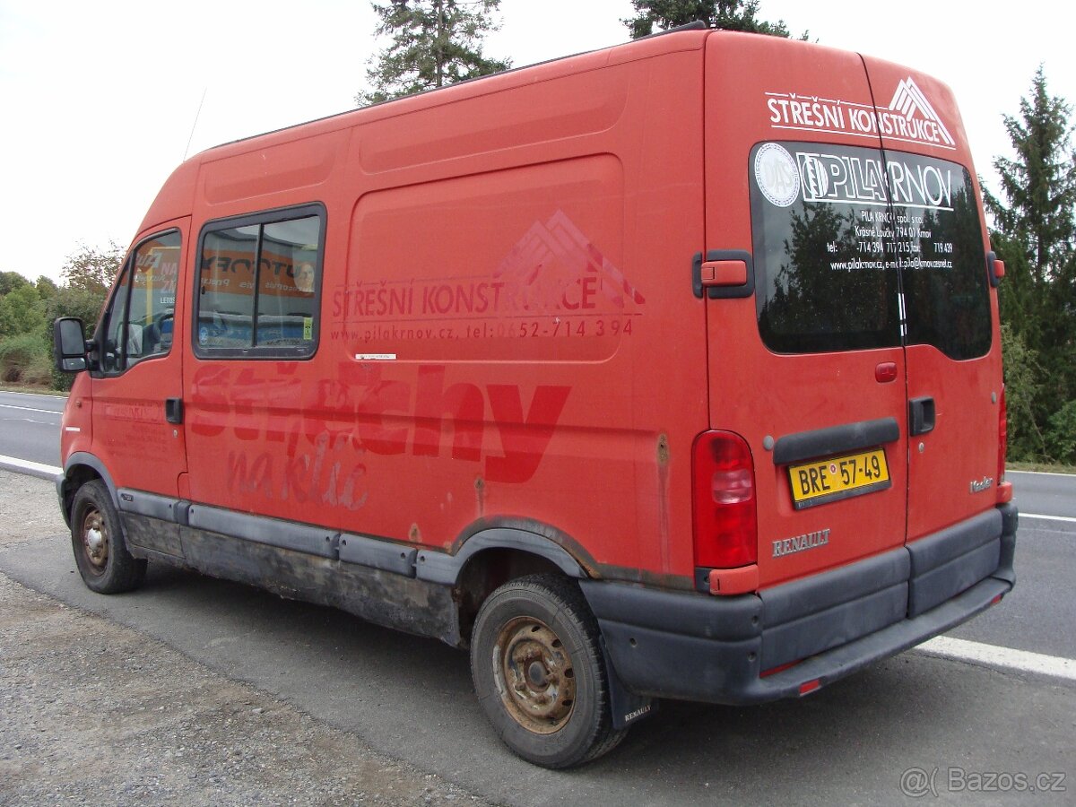 Renault Master, 2.5 D, L2H2, 6 míst,167000 km - 2