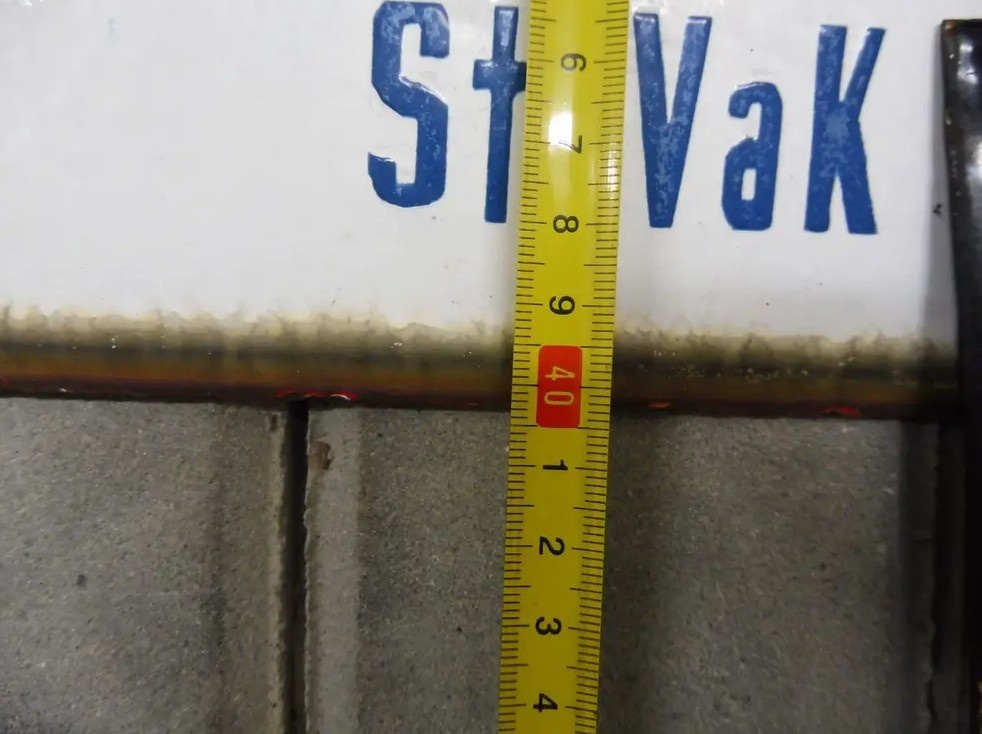 Stará plechová cedule, smalt. Dekorace na zeď. - 2