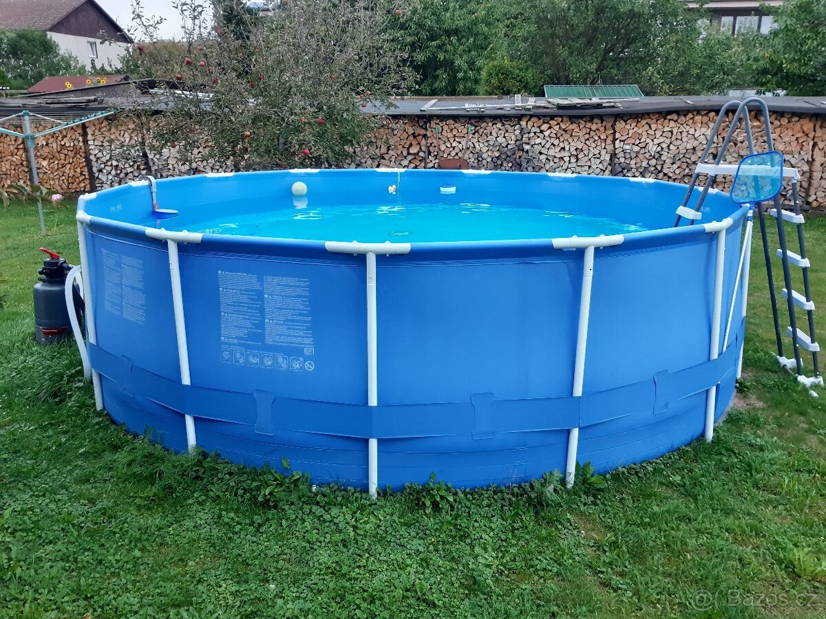 Bazén swing frame splash 4,57x1,22m s filtrací a prislusenst - 2