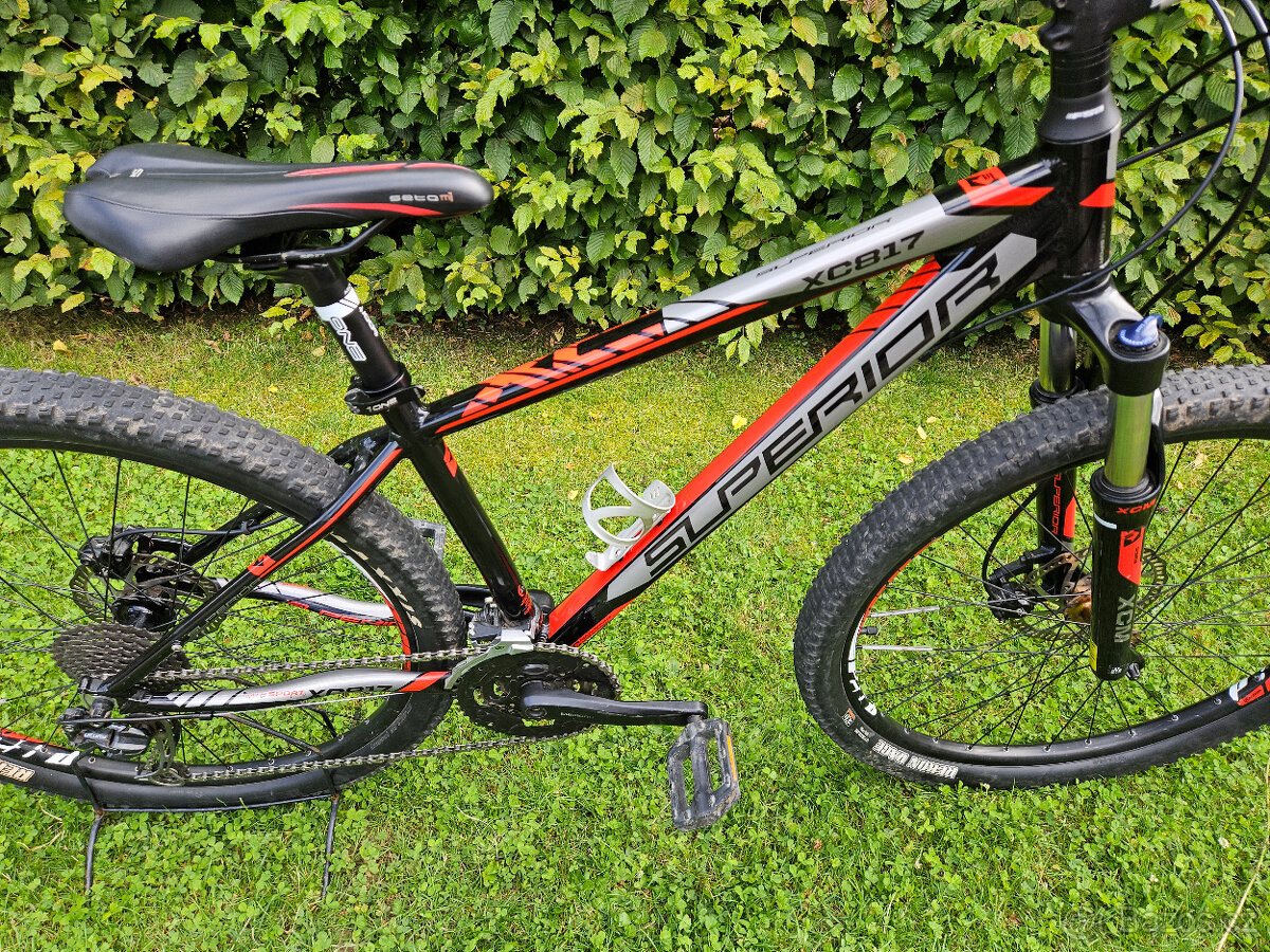 27,5" horské hliníkové kolo SUPERIOR, rám 16", DEORE - 2