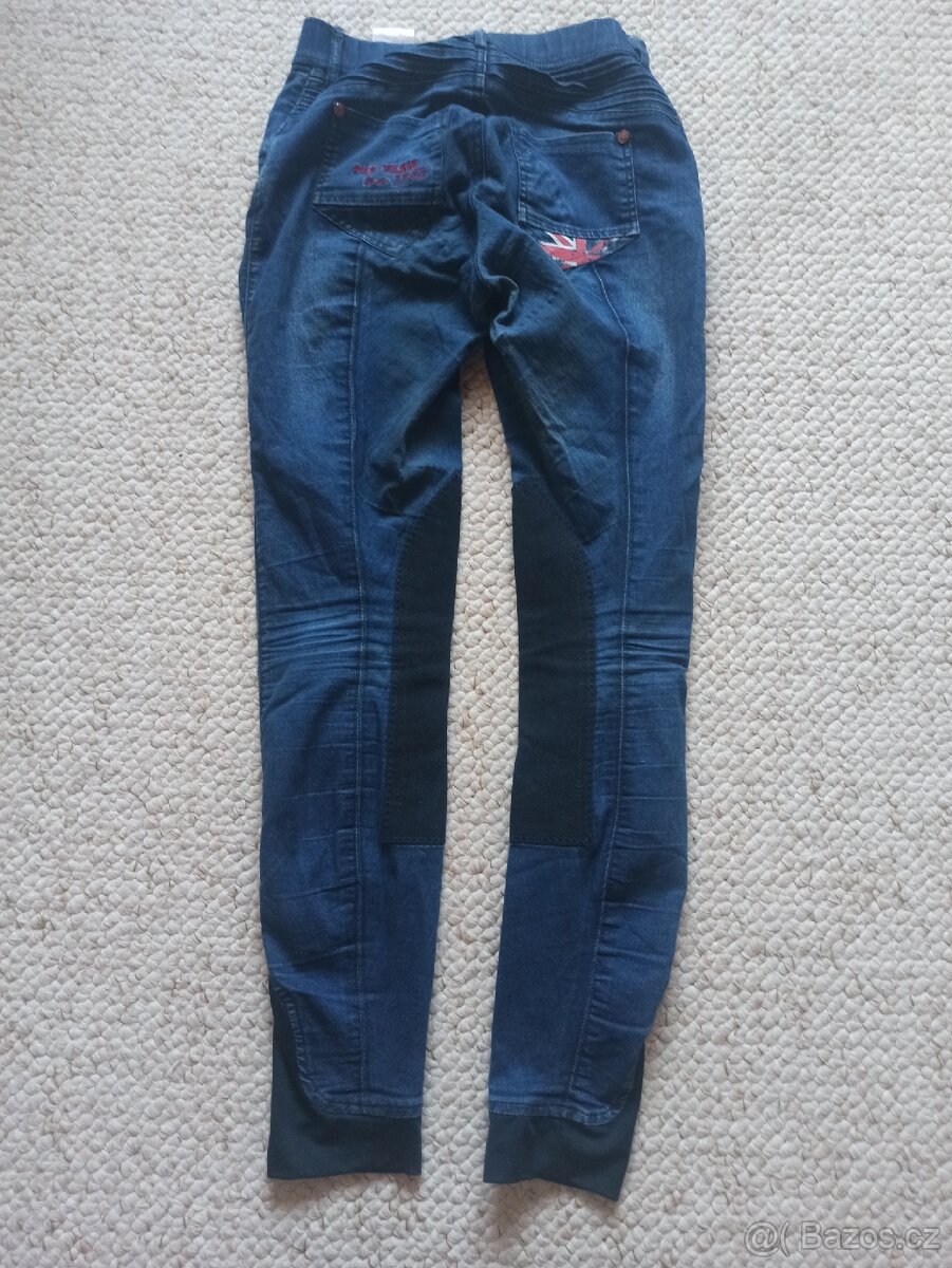 Prodám džínové rajtky HKM Pro Team vel. 176 - 2