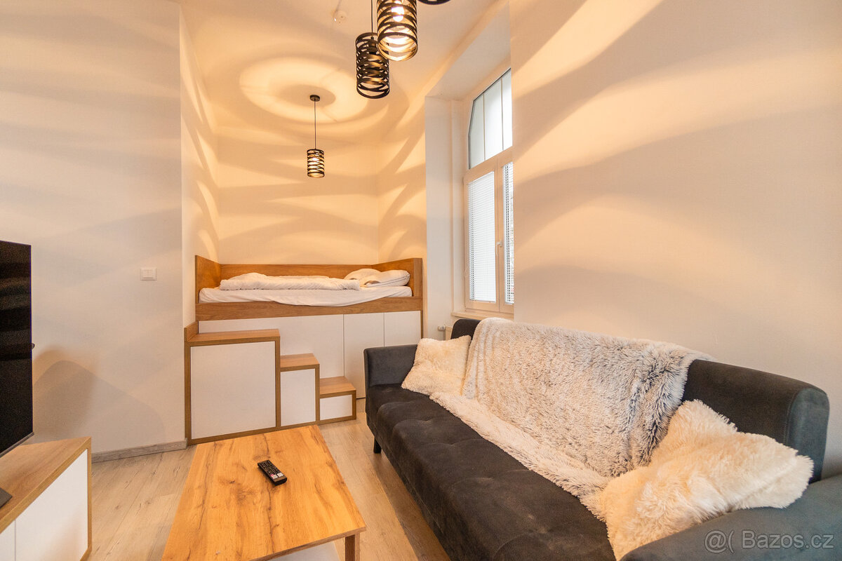 Pronájem nově zrekonstruovaného bytu 1kk v rezidenční vile s - 2