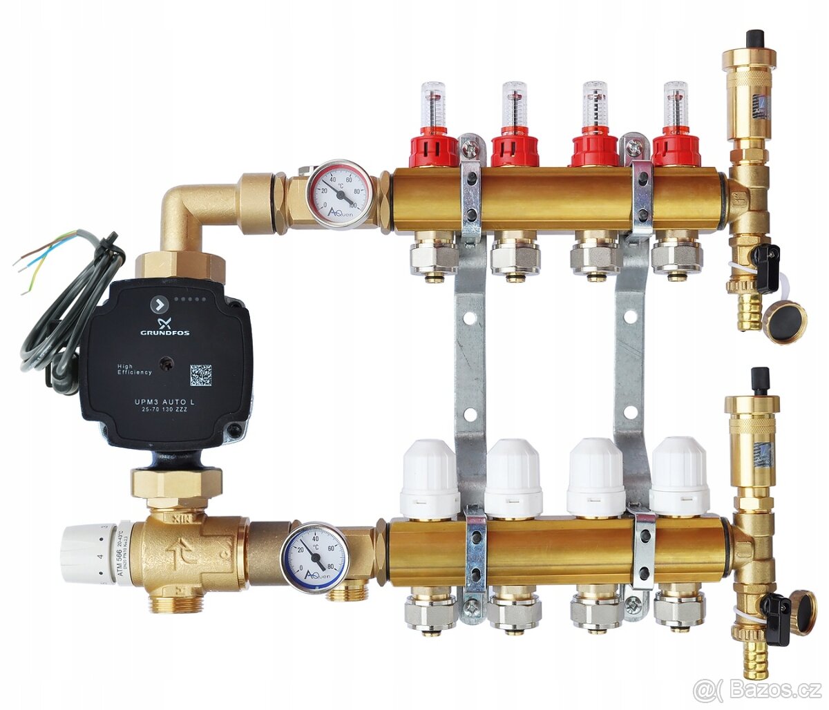 Rozdělovač pro podlahové topení s elektronickým cerpadlem - 2