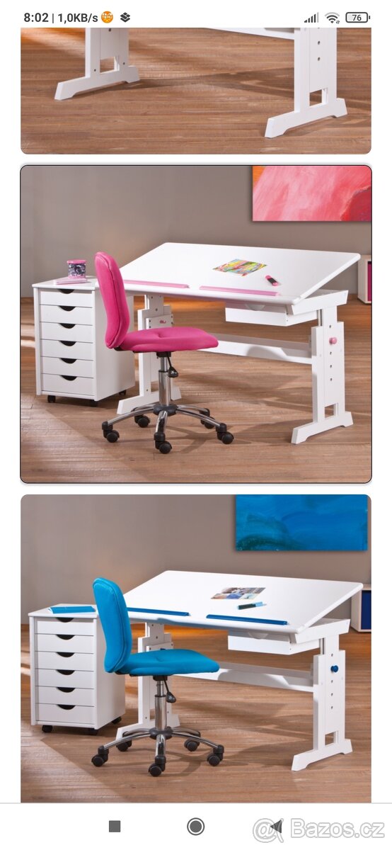 Rostoucí polohovací psací stůl - 2