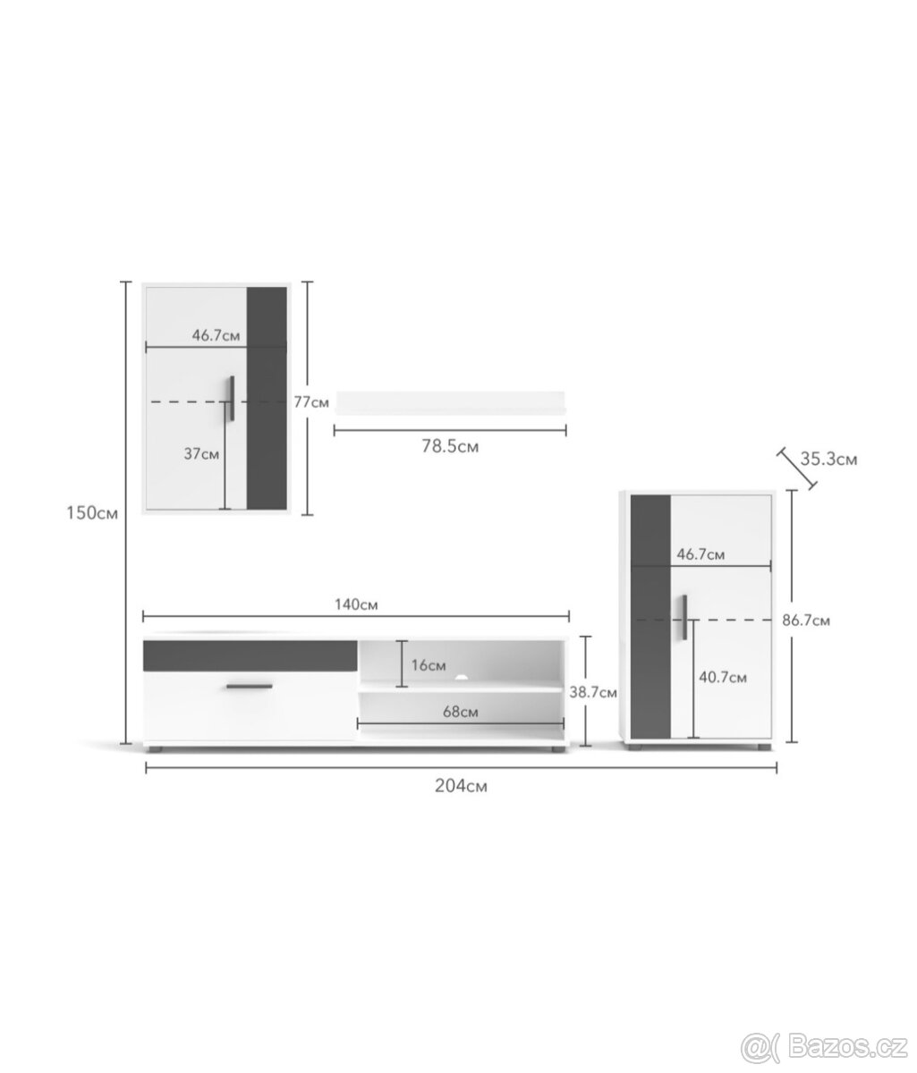 Obývací stěna - 2
