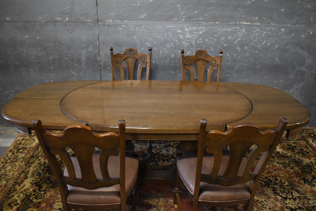 Rozkládací stůl se 4 židlemi - 2