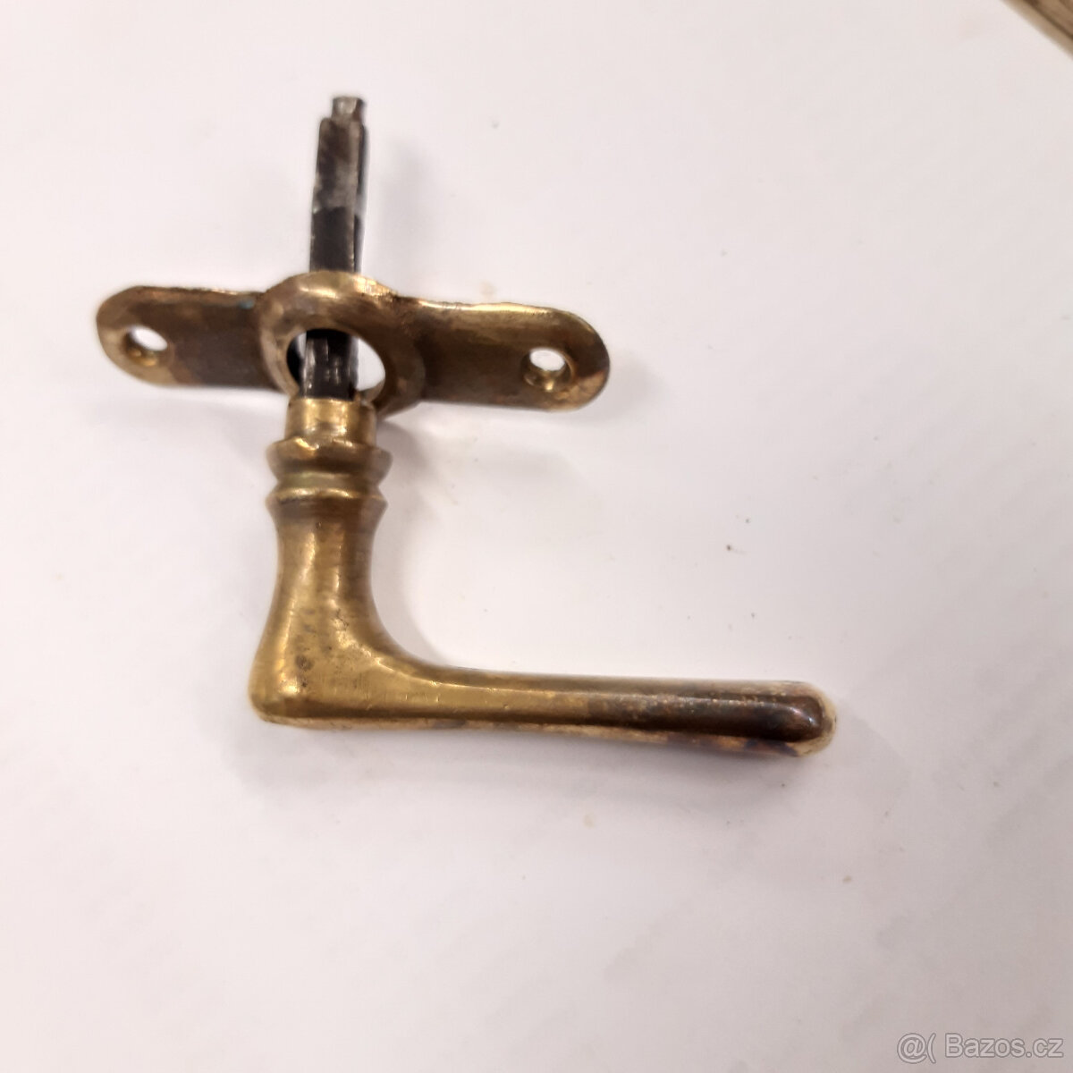 Mosazná klička na okna-1ks - 2