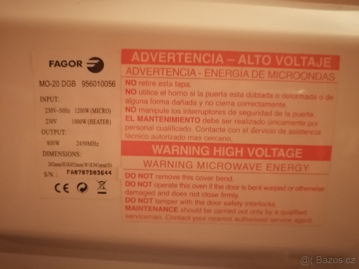Mikrovlnná trouba FAGOR - 2
