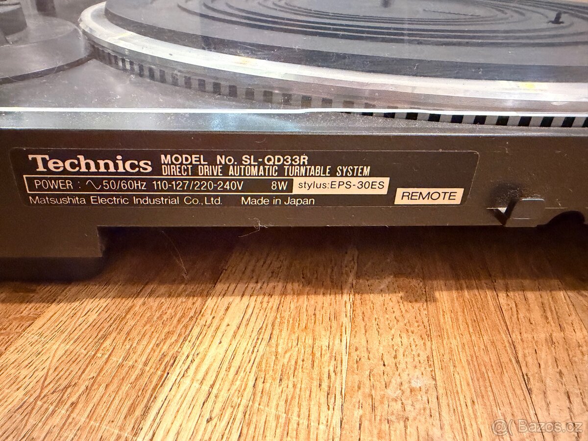 Gramofon Technics SL-QD33R – plně funkční - 2