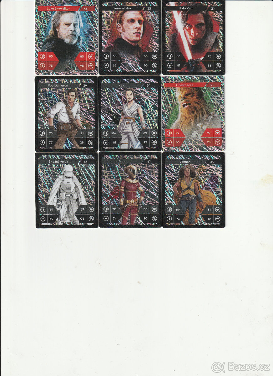 STAR WARS HOLOGRAFICKE KARTICKY - 2