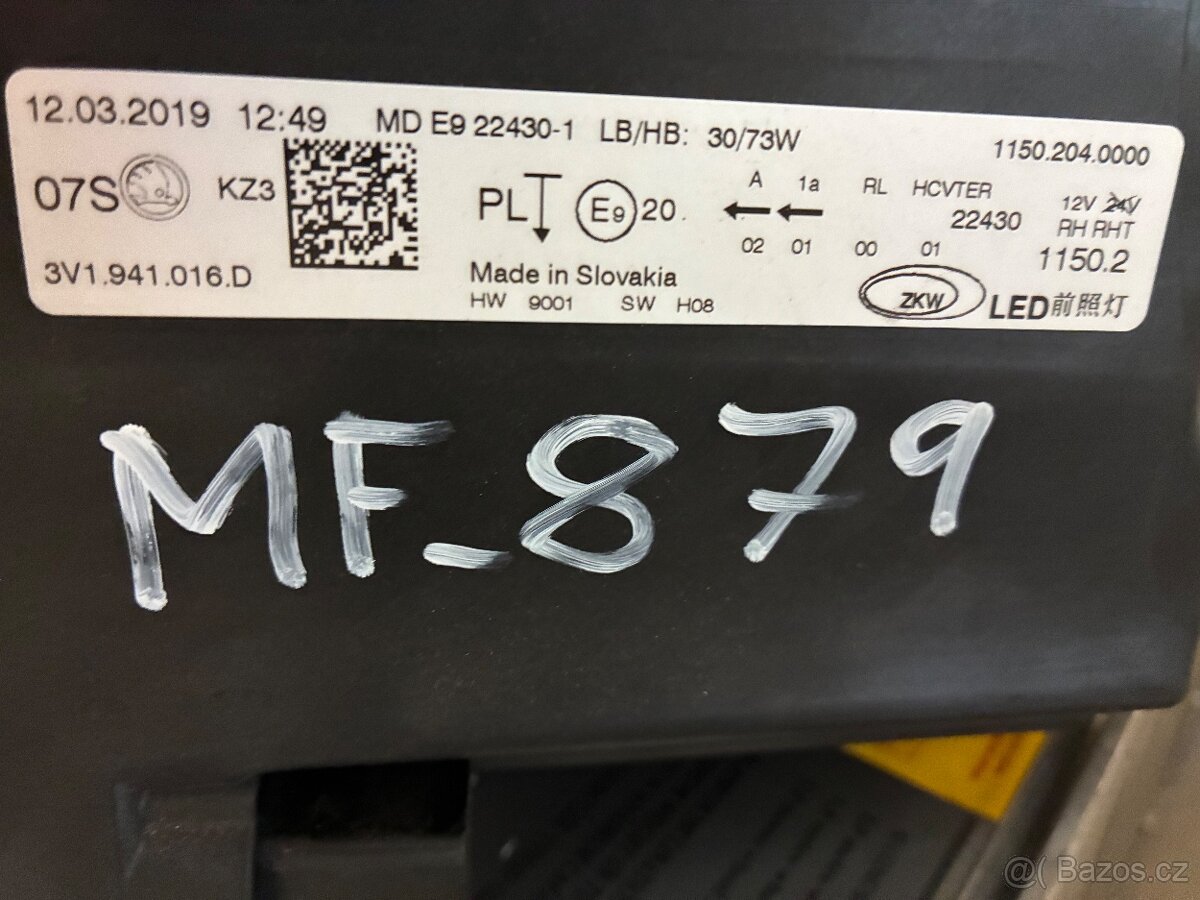 Prodam Full led svetla Superb 3 facelift - 2