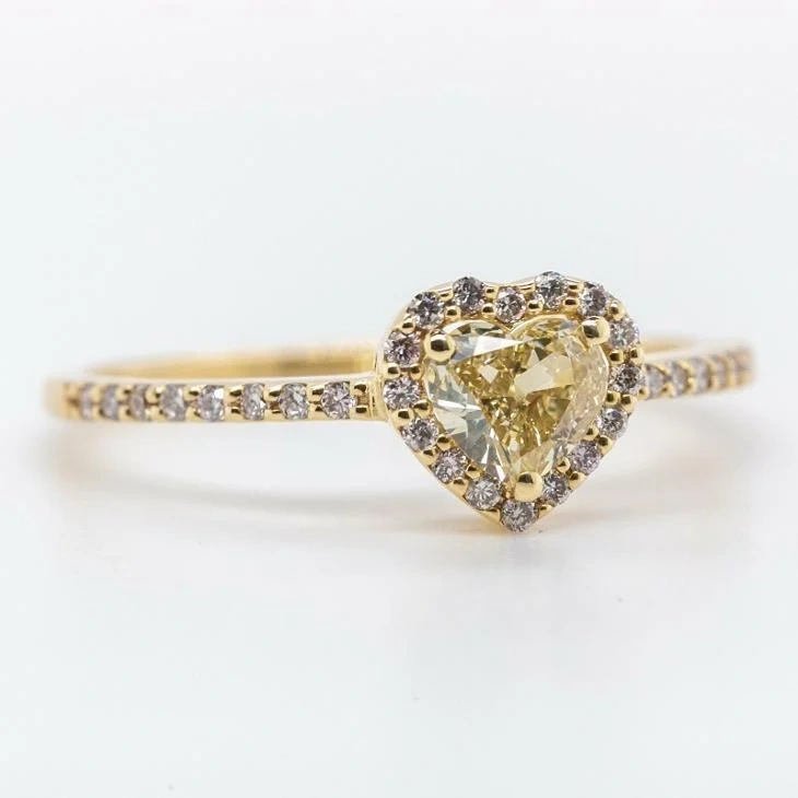 Krásný 14K prsten s diamanty 0,59ct - certifikát AIG - 2