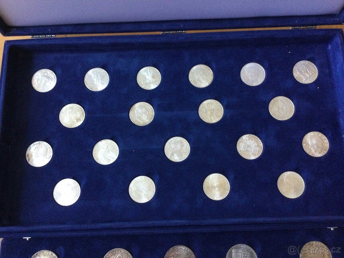 Kompletní stříbrná sada Rakouska v originál boxu - 2