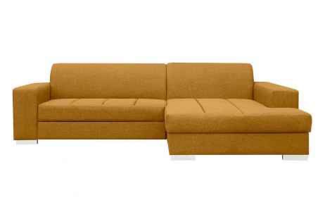 Hořčicová rozkládací sedačka PRAVÁ - 2