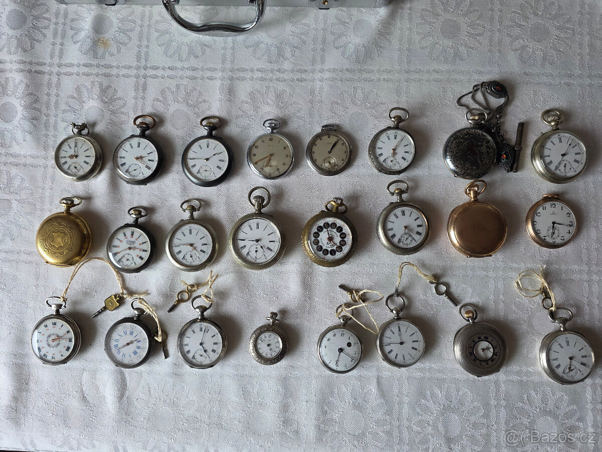 Staré kapesní hodinky. - 2