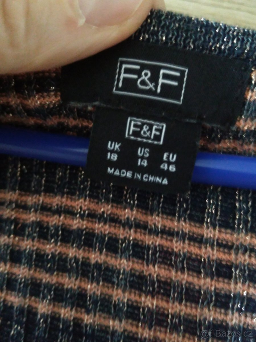 Levné. Dámské lehké letní šaty F@F, ve: 46. PC: 899 Kč - 2