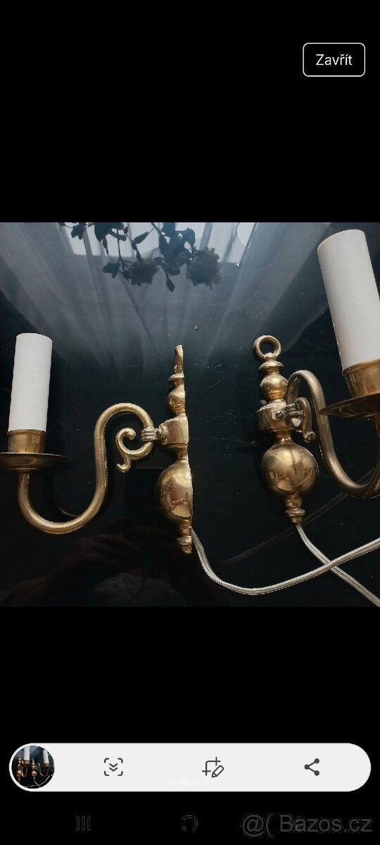 Lampa mosaz, sada 2 kusů - 2