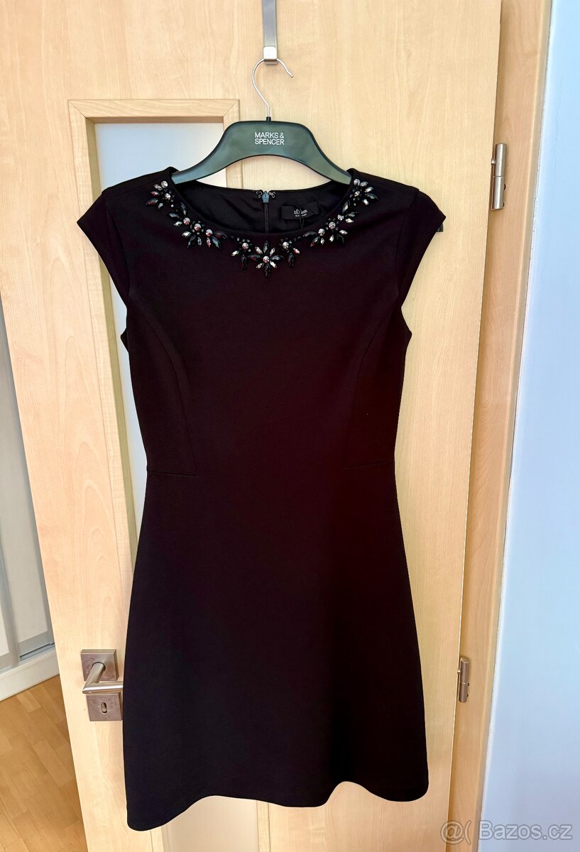 Dám. černé večerní šaty S.Oliver, nové, vel. 36, sleva. - 2