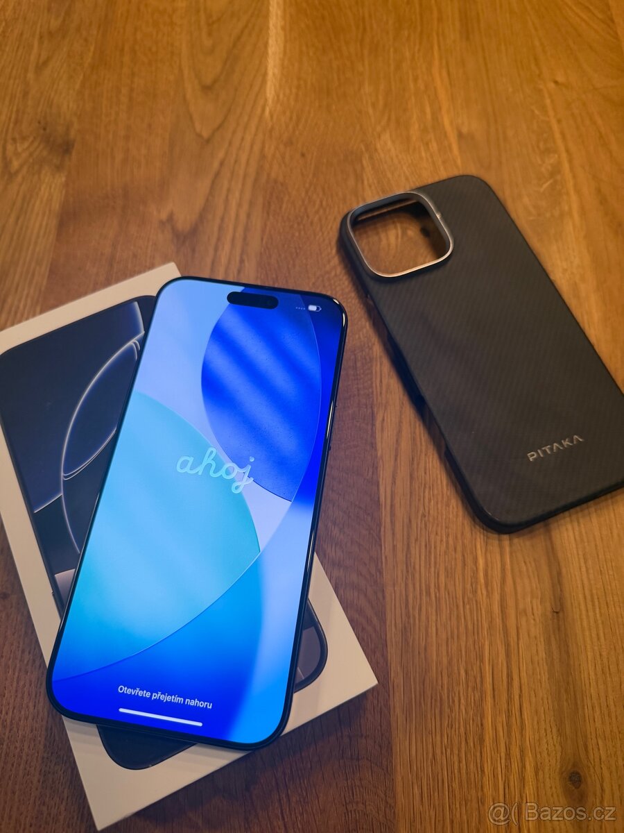 IPhone 16 Pro Max 256gb, black titan. Kapacita baterie 95% - 2